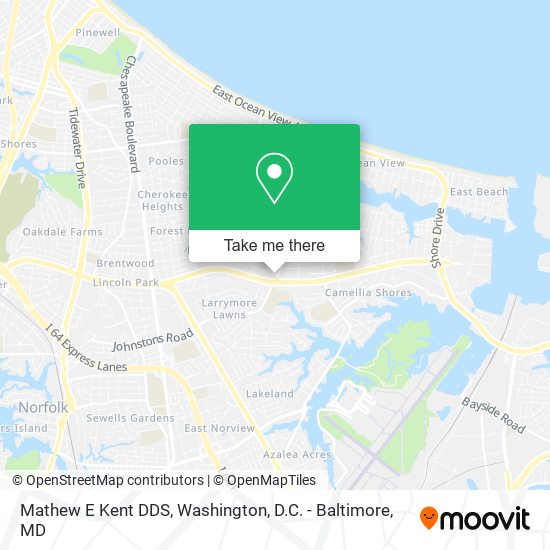 Mathew E Kent DDS map