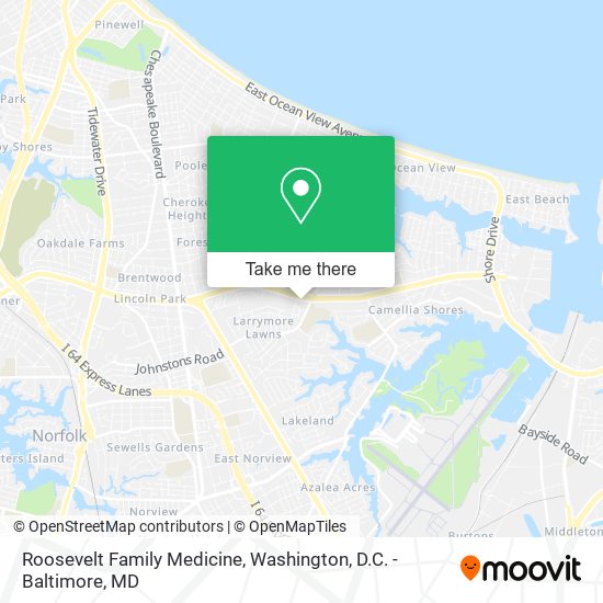 Roosevelt Family Medicine map