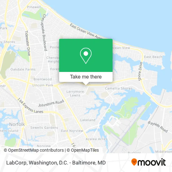 LabCorp map