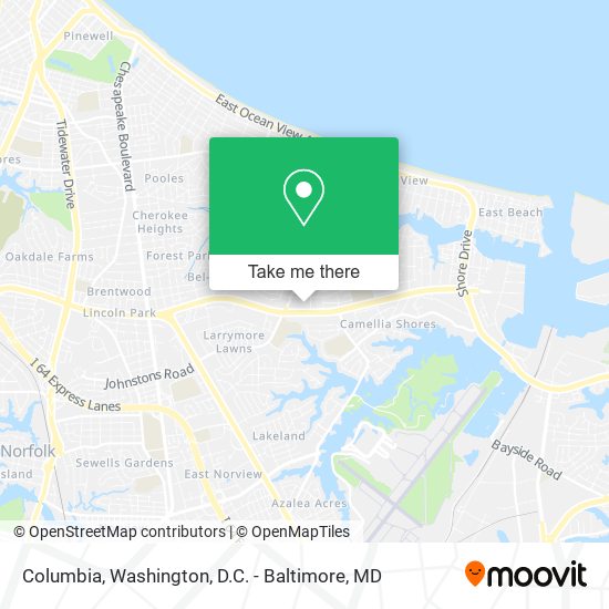 Columbia map