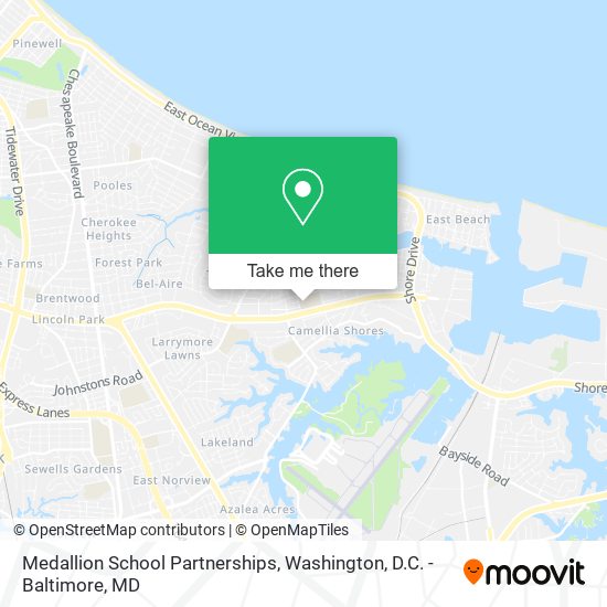 Mapa de Medallion School Partnerships