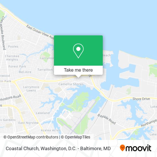 Coastal Church map