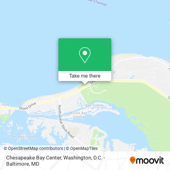 Chesapeake Bay Center map