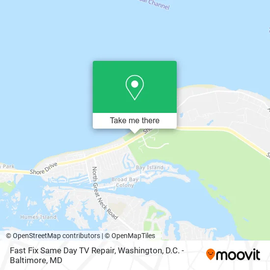 Fast Fix Same Day TV Repair map