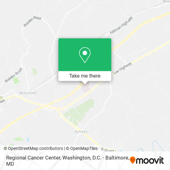 Regional Cancer Center map
