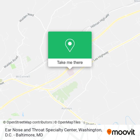 Ear Nose and Throat Specialty Center map