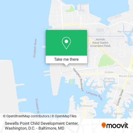Mapa de Sewells Point Child Development Center