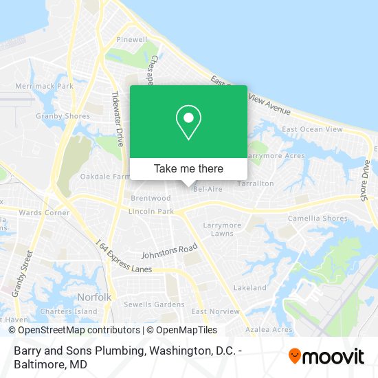 Barry and Sons Plumbing map