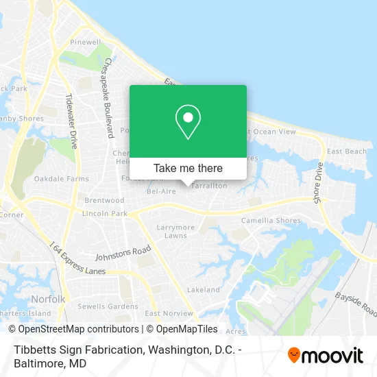 Tibbetts Sign Fabrication map