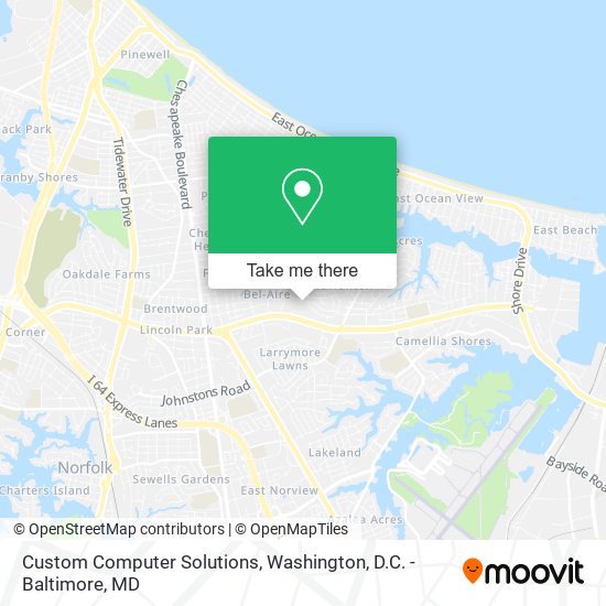 Custom Computer Solutions map