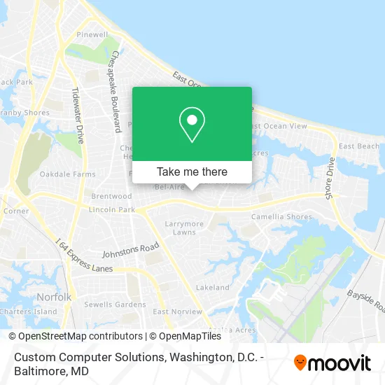 Custom Computer Solutions map