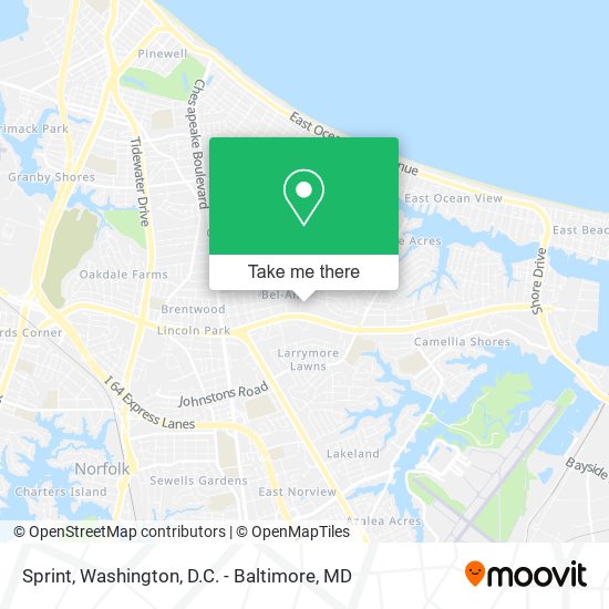 Mapa de Sprint