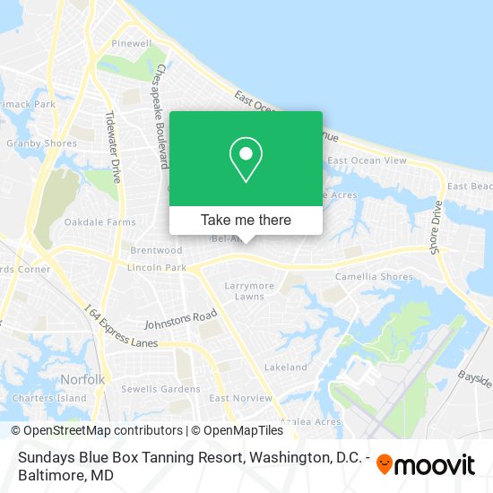 Sundays Blue Box Tanning Resort map
