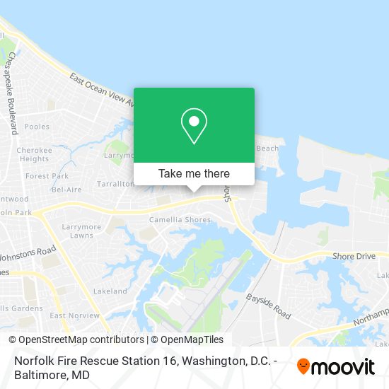Norfolk Fire Rescue Station 16 map