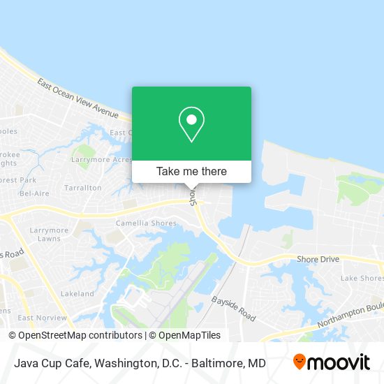 Java Cup Cafe map