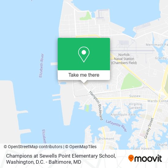 Champions at Sewells Point Elementary School map