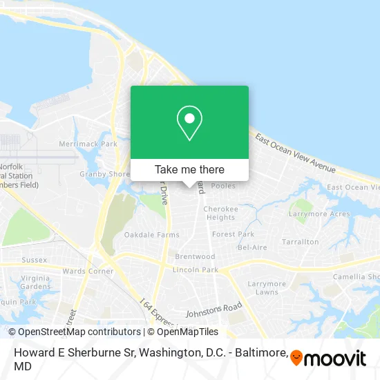 Mapa de Howard E Sherburne Sr