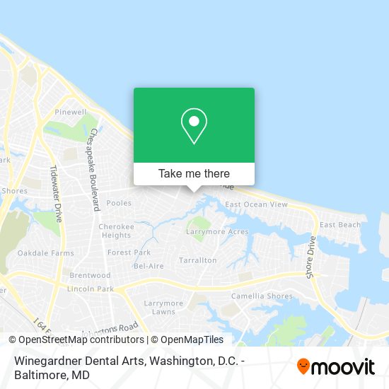 Winegardner Dental Arts map