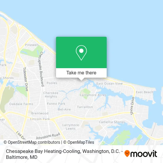 Chesapeake Bay Heating-Cooling map