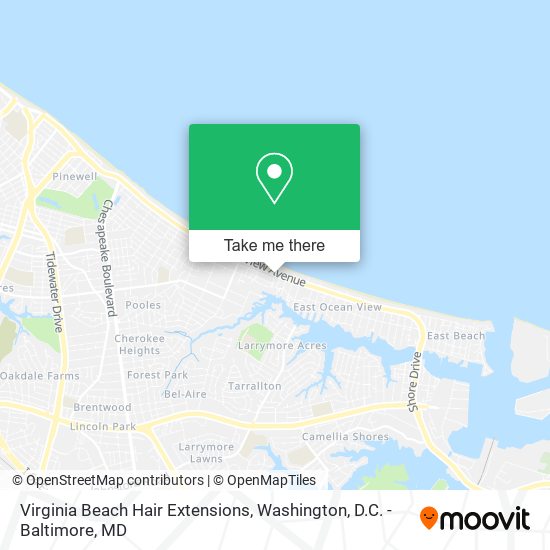 Virginia Beach Hair Extensions map
