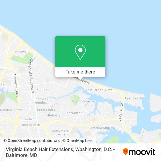 Virginia Beach Hair Extensions map