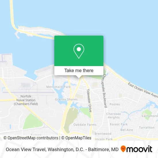 Ocean View Travel map