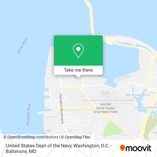 Mapa de United States Dept of the Navy