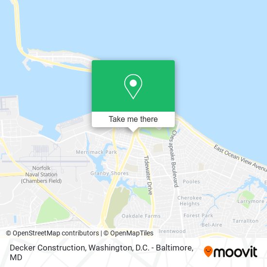 Mapa de Decker Construction