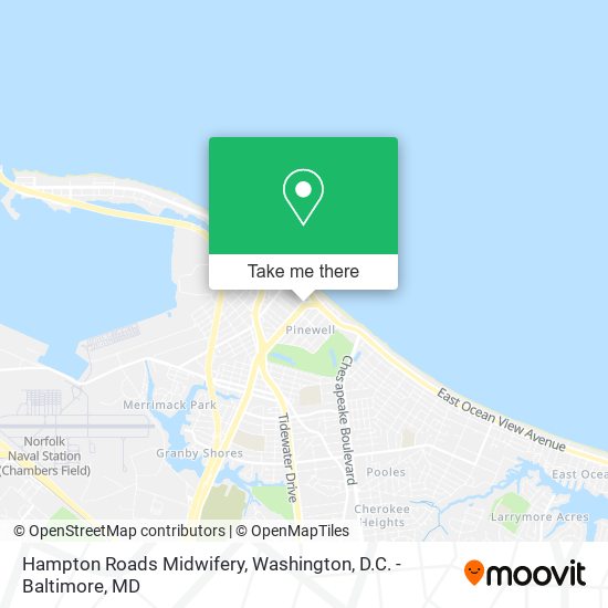 Hampton Roads Midwifery map