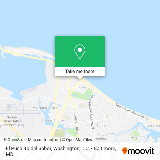 El Pueblito del Sabor map