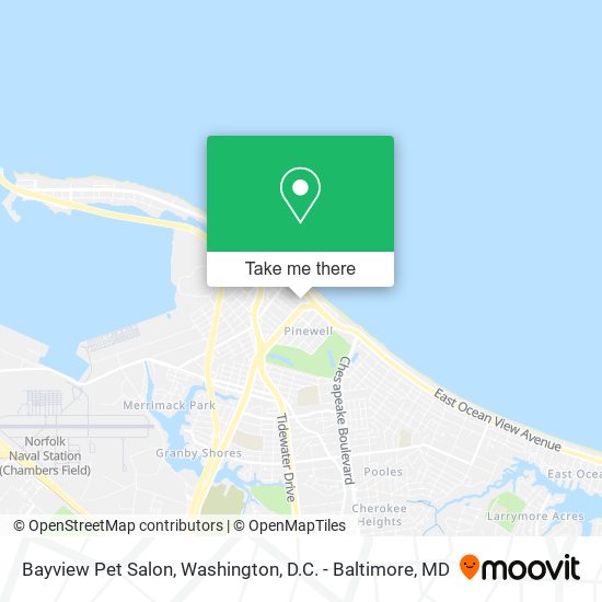 Bayview Pet Salon map