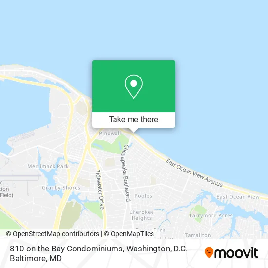 Mapa de 810 on the Bay Condominiums