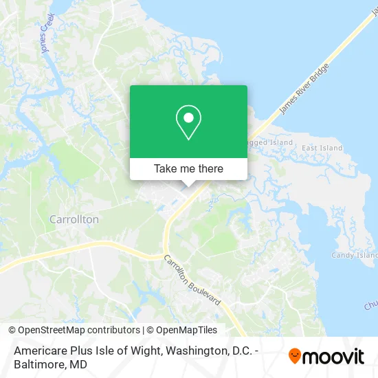 Mapa de Americare Plus Isle of Wight