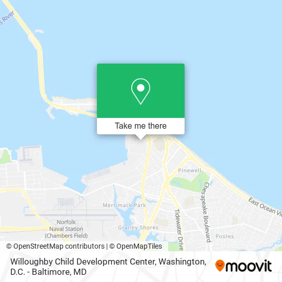 Willoughby Child Development Center map