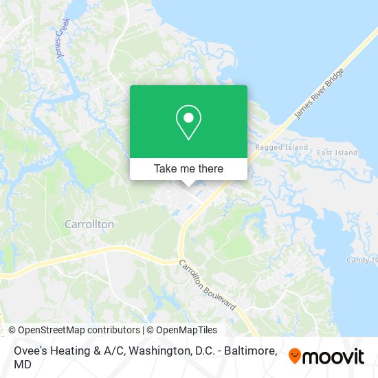 Ovee's Heating & A/C map