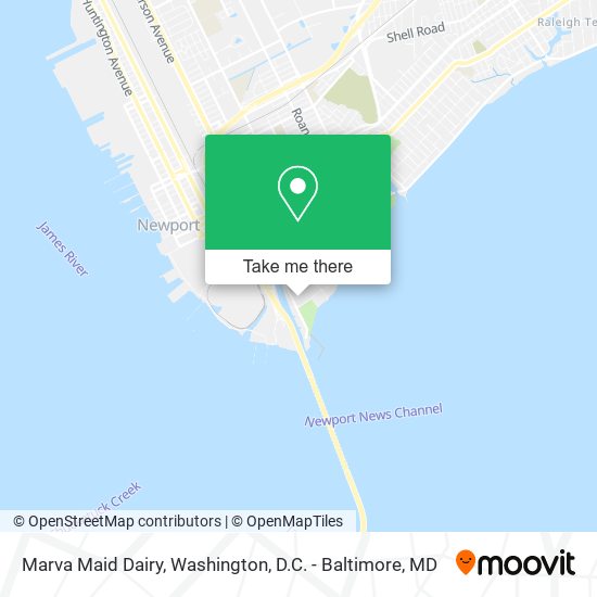 Mapa de Marva Maid Dairy