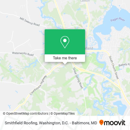 Mapa de Smithfield Roofing