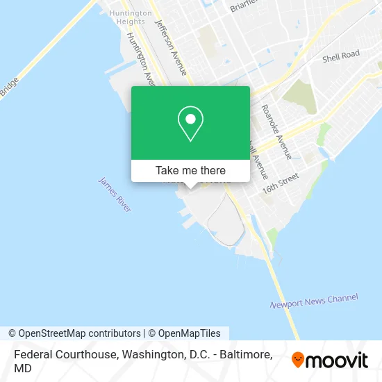 Federal Courthouse map