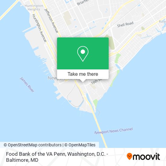 Food Bank of the VA Penn map