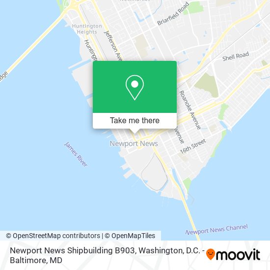 Newport News Shipbuilding B903 map