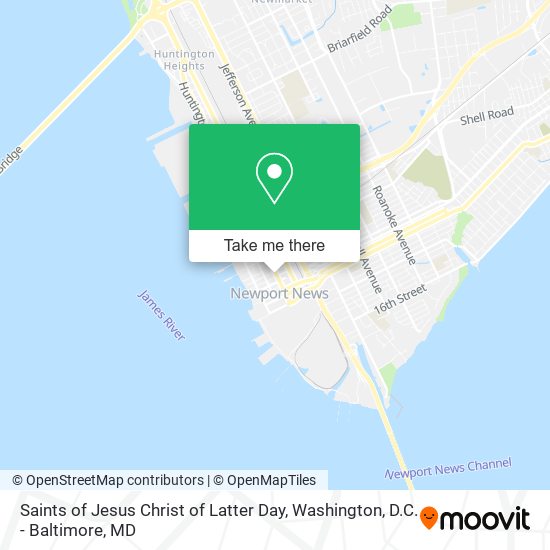 Mapa de Saints of Jesus Christ of Latter Day