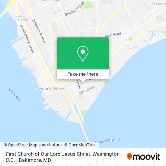 First Church of Our Lord Jesus Christ map