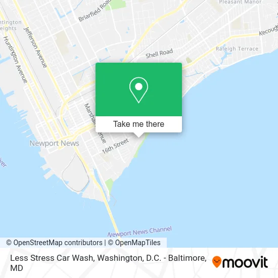 Less Stress Car Wash map