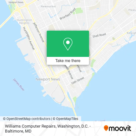 Williams Computer Repairs map