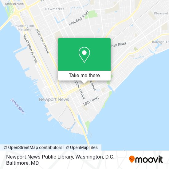 Newport News Public Library map