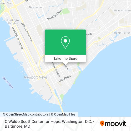 C Waldo Scott Center for Hope map