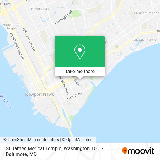 St James Merical Temple map