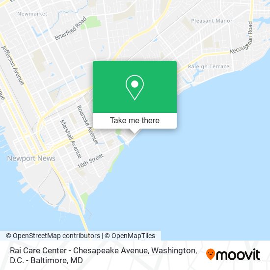 Rai Care Center - Chesapeake Avenue map