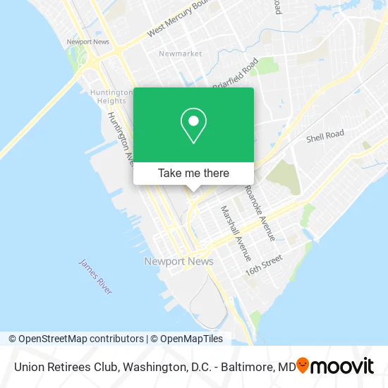 Union Retirees Club map