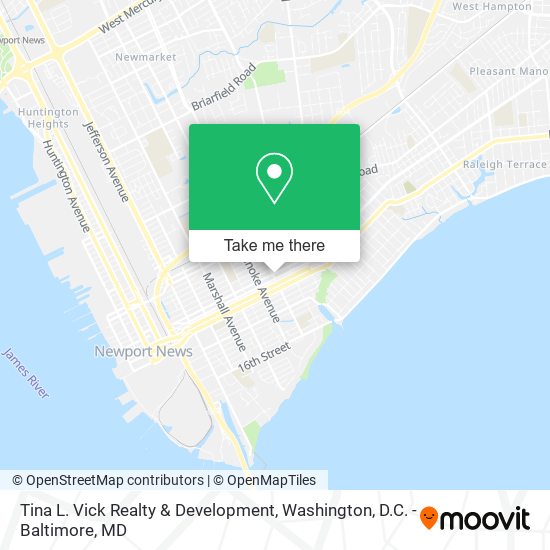 Tina L. Vick Realty & Development map